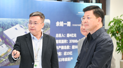 余姚市市长沃勇特一行莅临宁波hb火博·体育调研指导工作